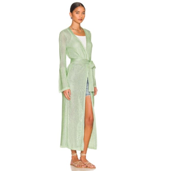 Tularosa Wendy Robe in Light Green / Mint NWT Size XS - Picture 3 of 5